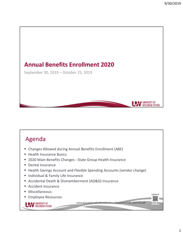 annual benefits enrollment 2020