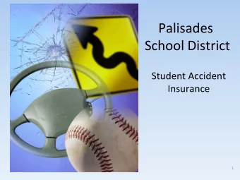 Palisades  School District  Student Accident  Insurance  1  Purpose  The Board recognizes the need