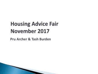 Pru Archer &amp; Tash Burden  *Properties closer to the university can be more expensive and