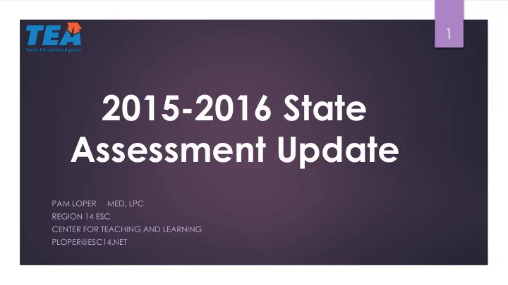 assessment update