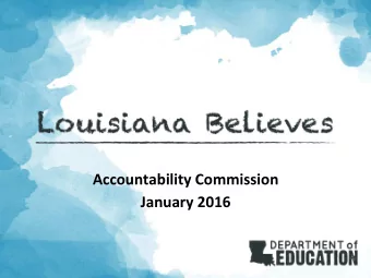 Accountability  Commission    January  2016    Agenda    Objec&amp;ves