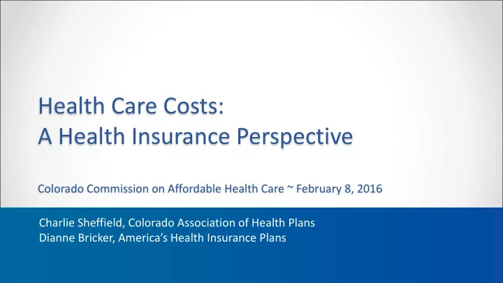 health care costs
