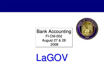 LaGOV  LaGOV  Agenda    Logistics, Ground Rules &amp; Introduction    Project Timeline