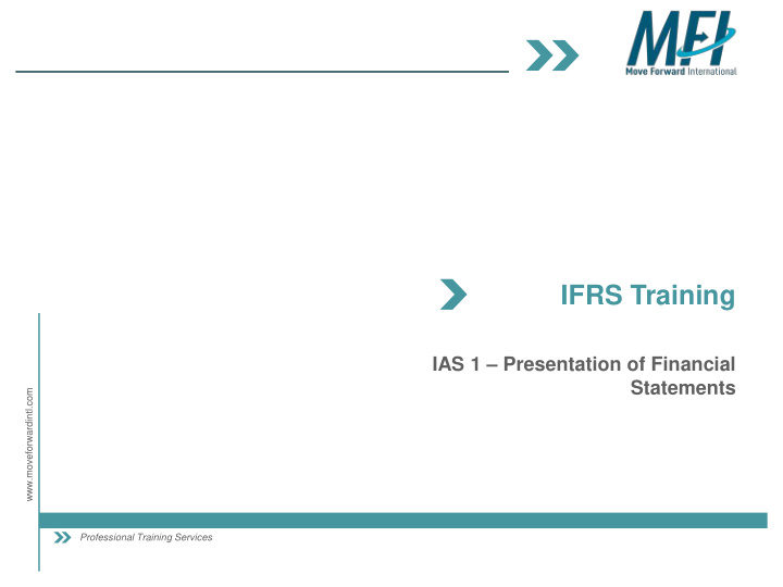 ifrs training