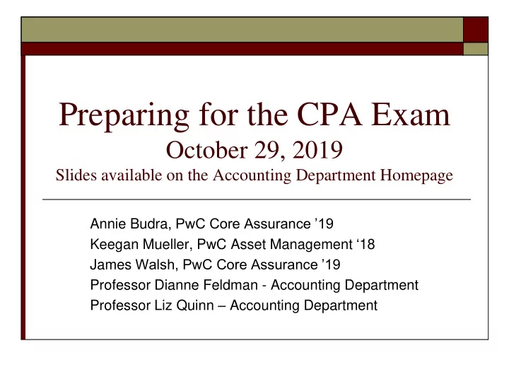 preparing for the cpa exam