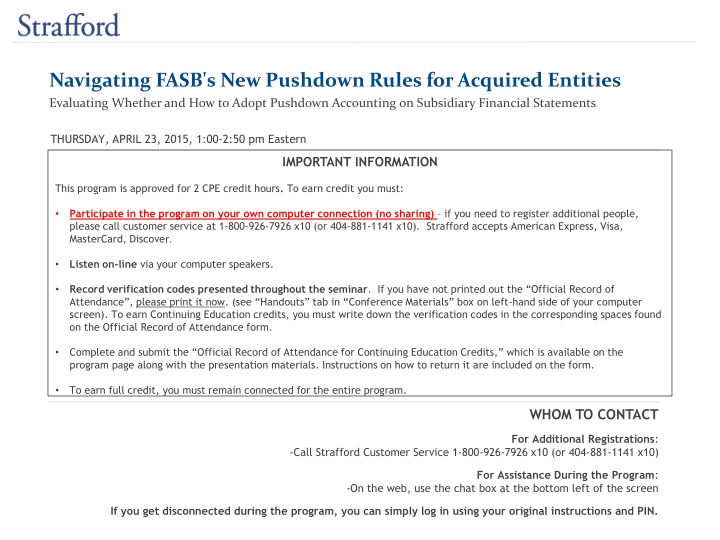 navigating fasb s new pushdown rules for acquired entities