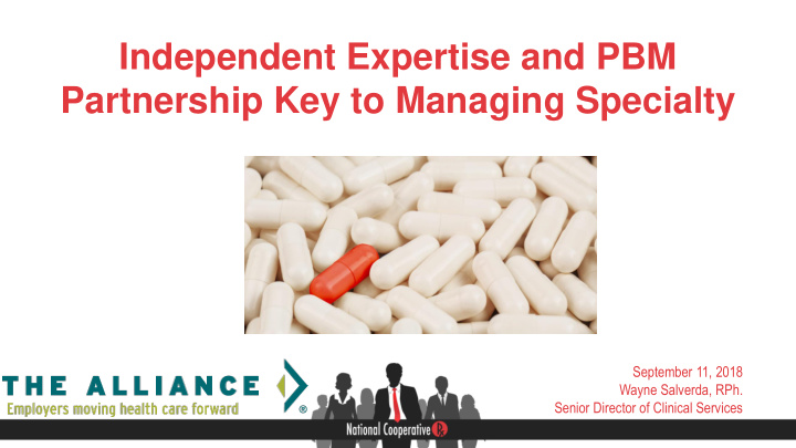 partnership key to managing specialty