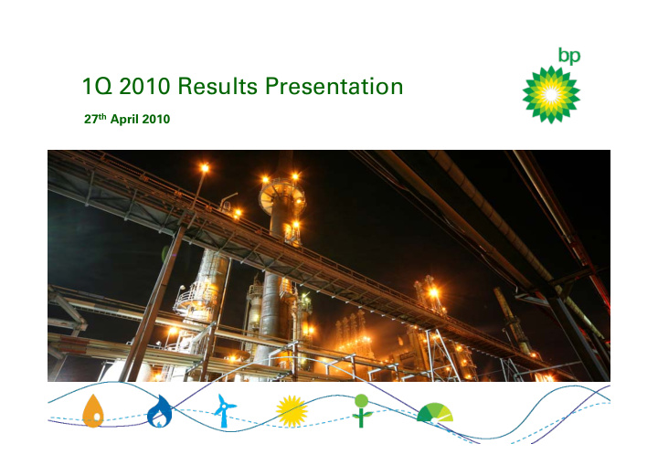 1q 2010 results presentation