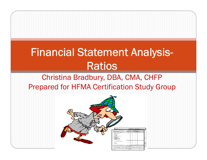 financial stat financial statement analysis ement