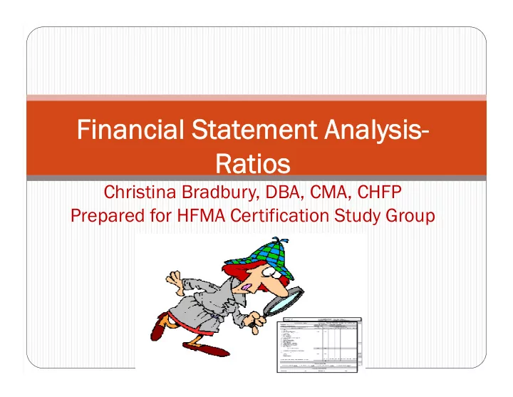 financial stat financial statement analysis ement