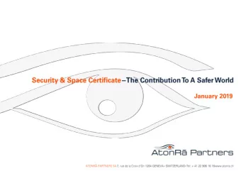 Weekly Barometer  25 janvier 2012  2  Investment Case   Like many other industries, security is
