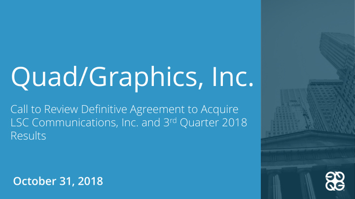 quad graphics inc