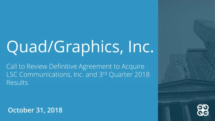 quad graphics inc