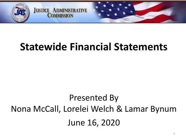 statewide financial statements