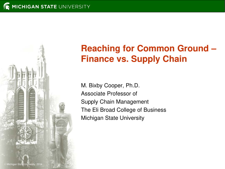 reaching for common ground finance vs supply chain