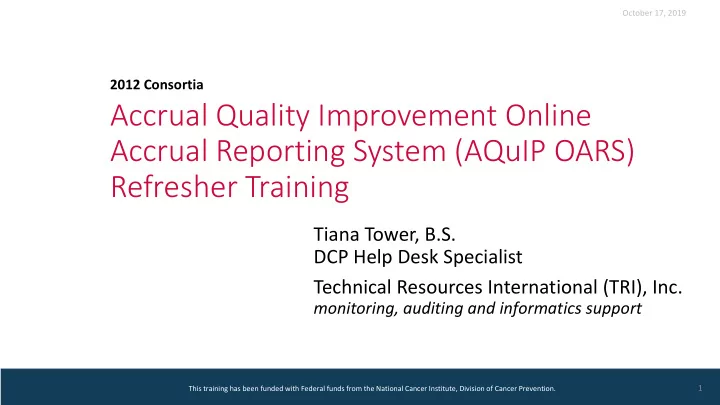accrual quality improvement online