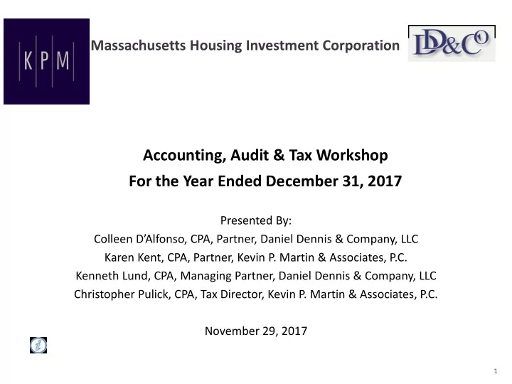 accounting audit tax workshop for the year ended december