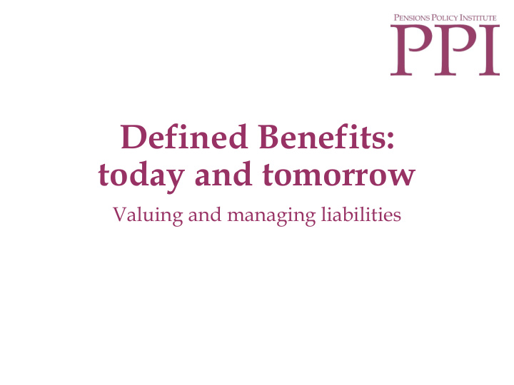 defined benefits