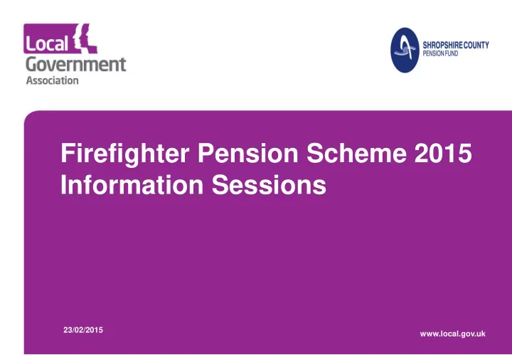 information sessions