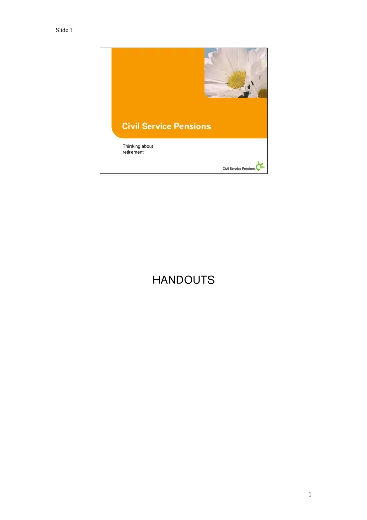 handouts