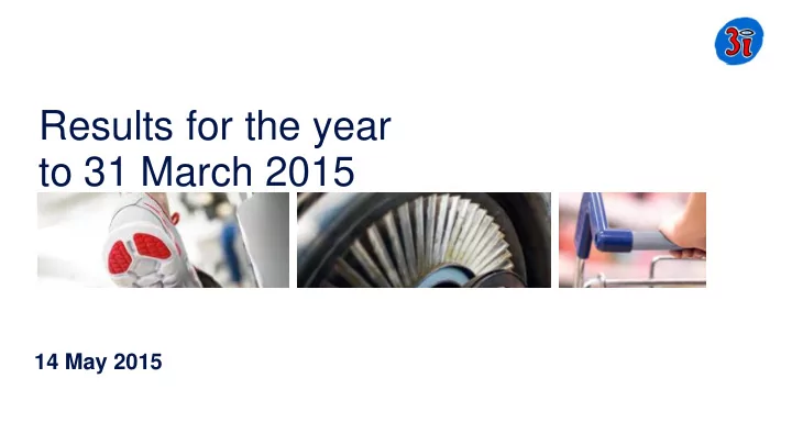 to 31 march 2015