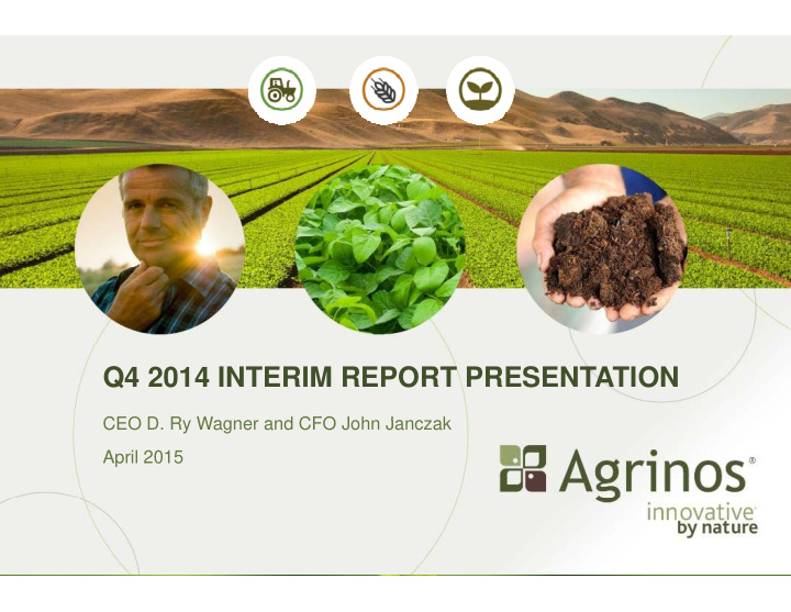 q4 2014 interim report presentation