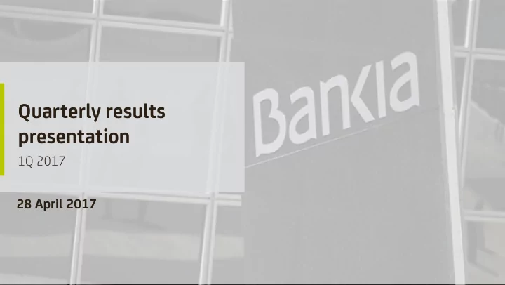 quarterly results