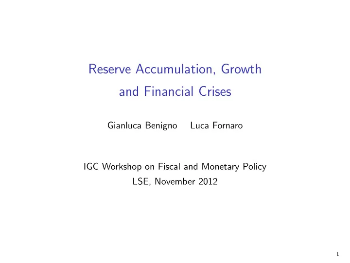 reserve accumulation growth and financial crises