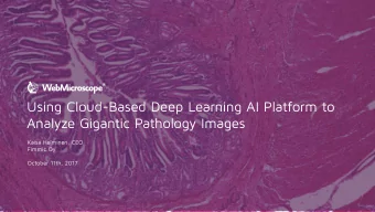 Using Cloud-Based Deep Learning AI Platform to  Analyze Gigantic Pathology Images  Kaisa Helminen,