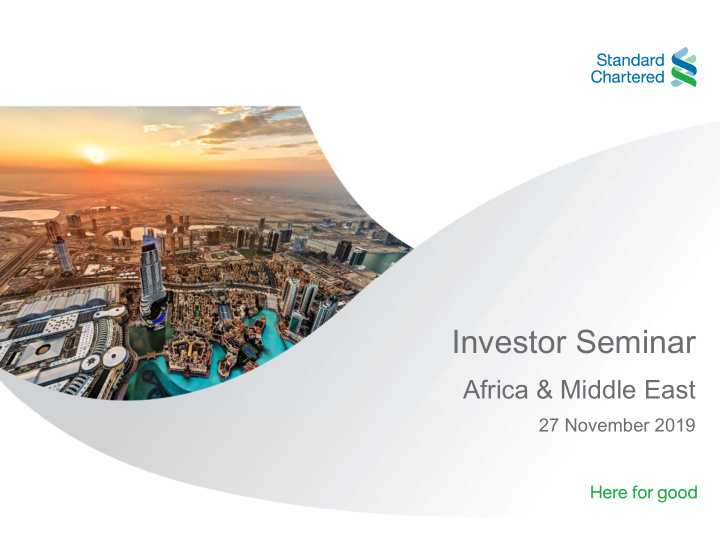 investor seminar