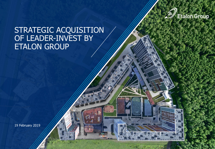 strategic acquisition of leader invest by etalon group