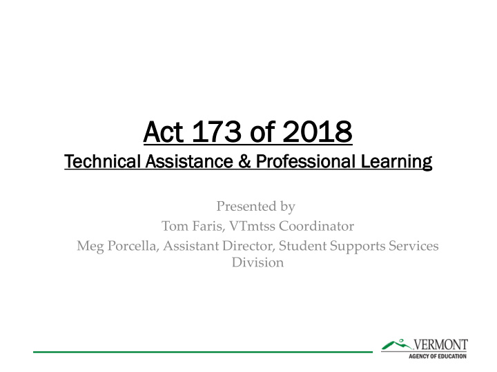 act 173 73 o of 2 f 2018