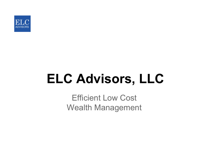 elc advisors llc