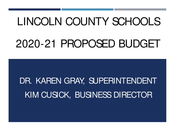 lincoln county s chools 2020 21 propos ed budget