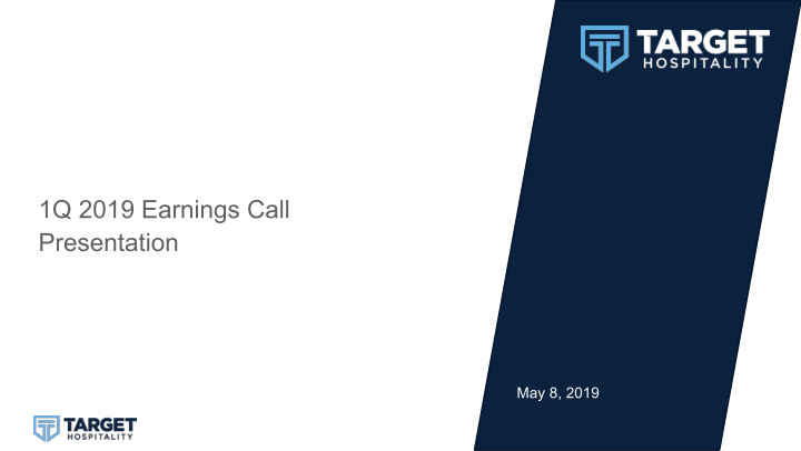 1q 2019 earnings call presentation