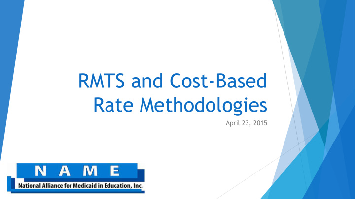 rate methodologies