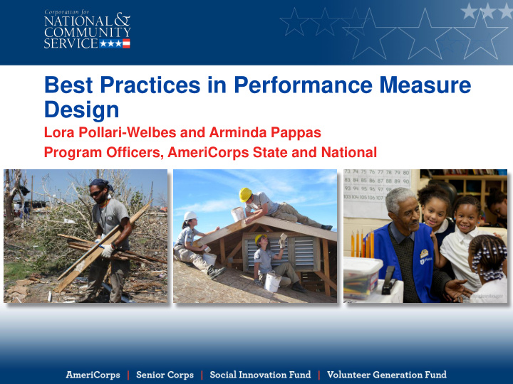 best practices in performance measure