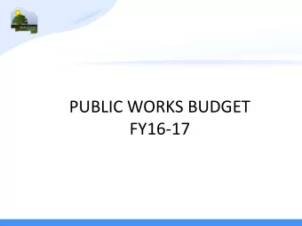 FY16-17 Public Works  Development  Review  FY2015 Estimated  FY2016 Budget  FY2017 Budget