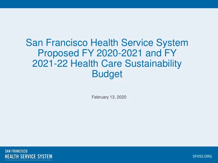 san francisco health service system