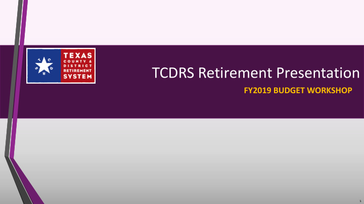 tcdrs retirement presentation