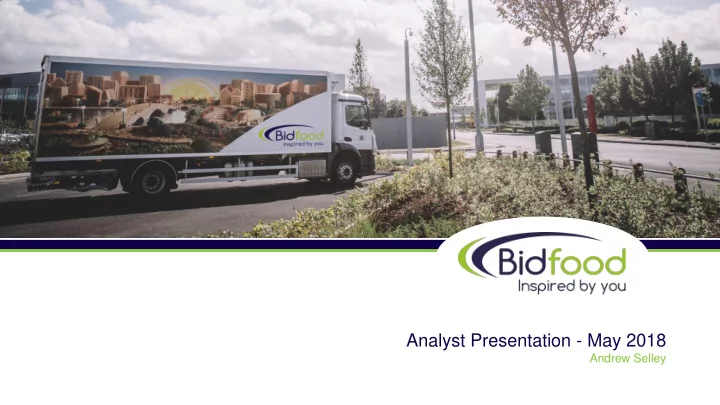 analyst presentation may 2018