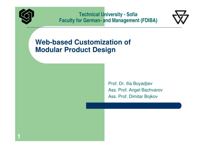 web based customization of modular product design