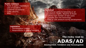 ADAS/AD  Development, Validation and Homologation  Public  1  Tobias Dueser | AVL List GmbH |