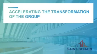 ACCELERATION OF PORTFOLIO ROTATION    &gt;3bn sales disposal program well underway