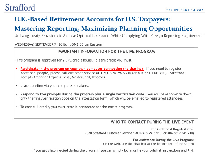 u k based retirement accounts for u s taxpayers
