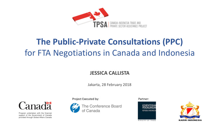 the public private consultations ppc for fta negotiations
