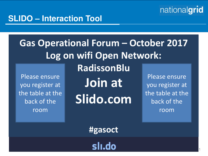 gasoct 1 gas operational forum 19 th october 2017 09 30am