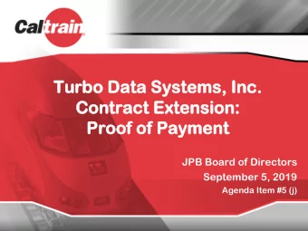 Turbo  urbo D  Data  ta Systems  ems, I  , Inc.  nc.  Cont  ontract  ract E  Exten  ension  ion: