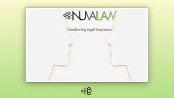 NuvaLa  aLaw is re-ima  imagining  gining th  the  e provision  vision of le  legal  al  service