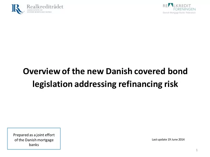 overview of the new danish covered bond